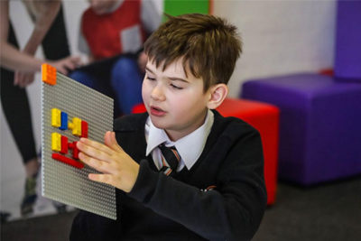 Mattoncini Lego in Braille